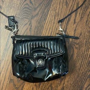 BLACK PLEATHER COACH PURSE
